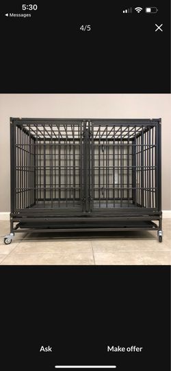 🐾NEW🐾 42” Heavy Duty Dog Kennel Cage with 🐶 wheels 🐶🐾🐕‍🦺🐩
