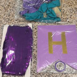 Purple  Birthday Party Decor 