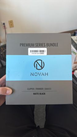 Novah premium series bundle clipper trimmer shaver matte black