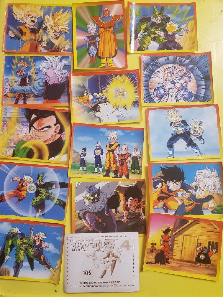 Dragonball Z cards from 1999