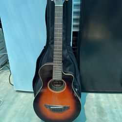 Yamaha APXT2 3/4 Thin line Acoustic-Electric Cutaway Guitar Old Violin Sunburst