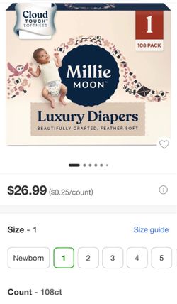 Millie moon size 1