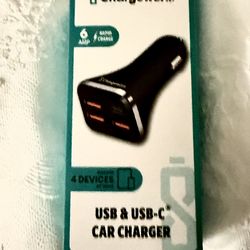 New USB & USB-C Car Charger