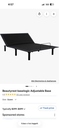 King sized bed base, motorized, Legett and Plat, never used!