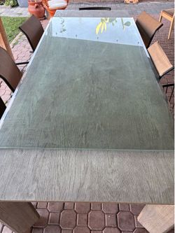 Top table glass