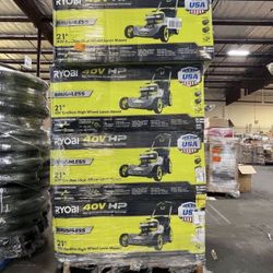 RYOBI 40V HP Brushless 21 in. Cordless Battery Walk Behind Multi-Blade Self-Propelled Mower - (1) 6.0 Ah Batteries & Charger