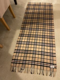 Edinburgh scarf , Thomson Camel 100% Lambswool, Size 170x74 cm