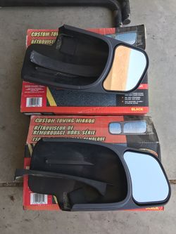 Extension mirrors for towing