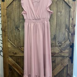 Pink dress large 