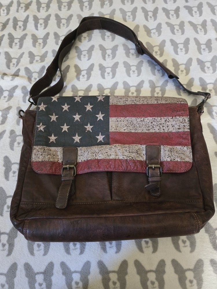genuine soft leather messenger bag