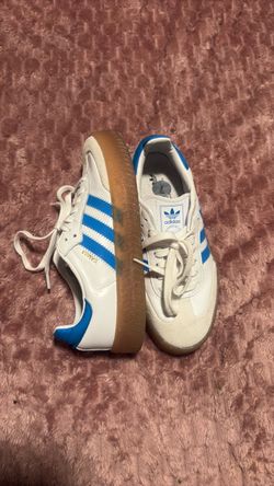 Adidas Samba Sneakers White Blue Gum Sole
