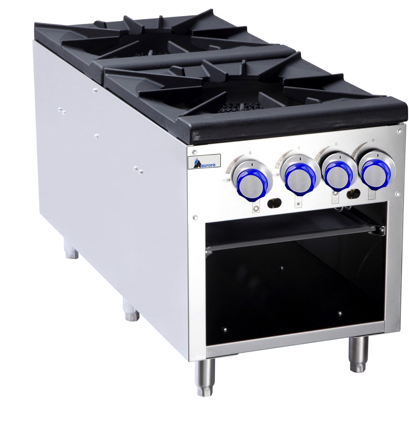 aurora gas heavy duty stock stove