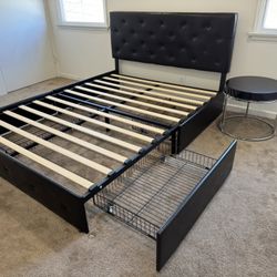 Leather Queen Bed Frame 