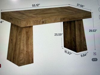 Wooden dining table