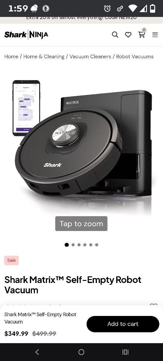 Shark Matrix Self Empty Robot Vacuum