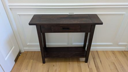 World Market Solid Mango Wood Console Table with Drawer