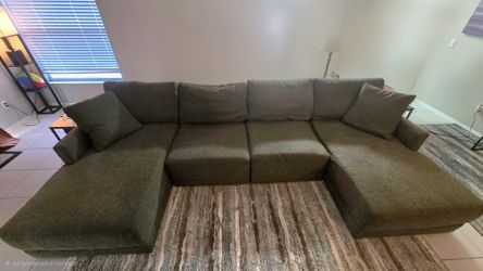 Ashley Dark Gray U-Shaped Sectional Sofa
