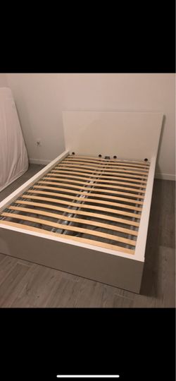 IKEA MALM full size bed frame and mattresss