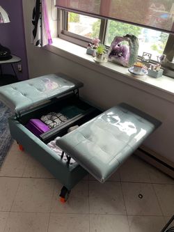 Double Lift-Top Storage Ottoman