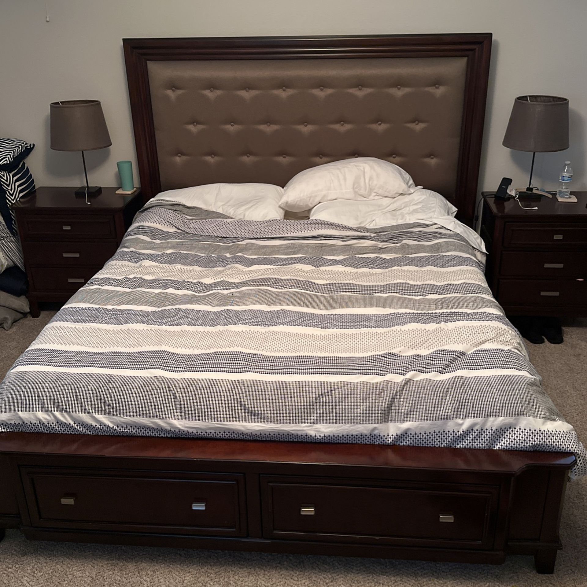 Need It Out Tomorrow!!! California King Bed Set - Mattress Not Included.