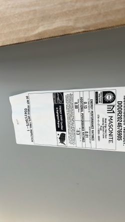 Brand New Masonite Steel Door 30 X 80