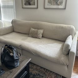 Feather-Filled Sofa – Originally $1,700 – Neutral Cream