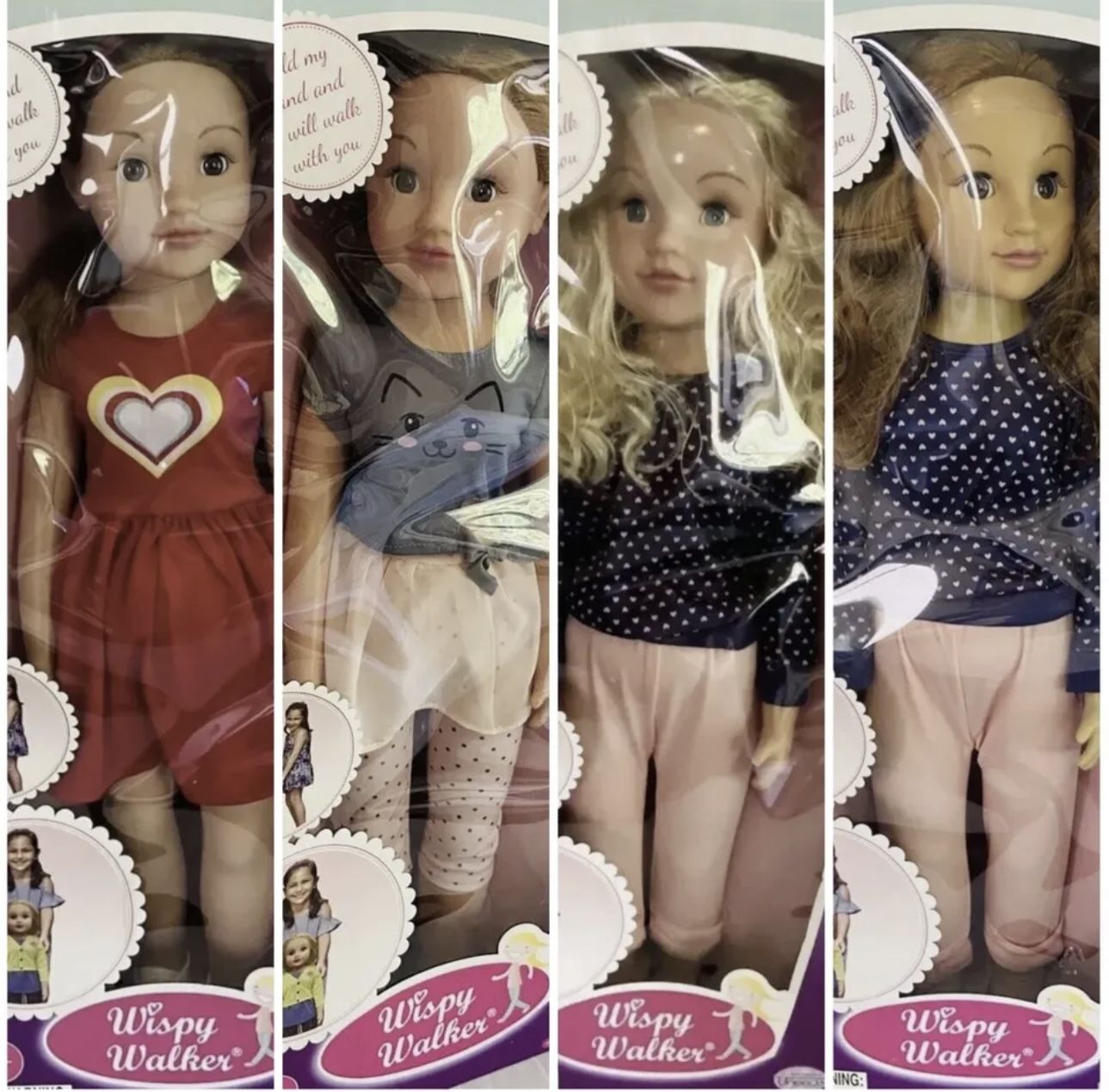 Set of Wispy Walker 27” Uneeda Walking Dolls