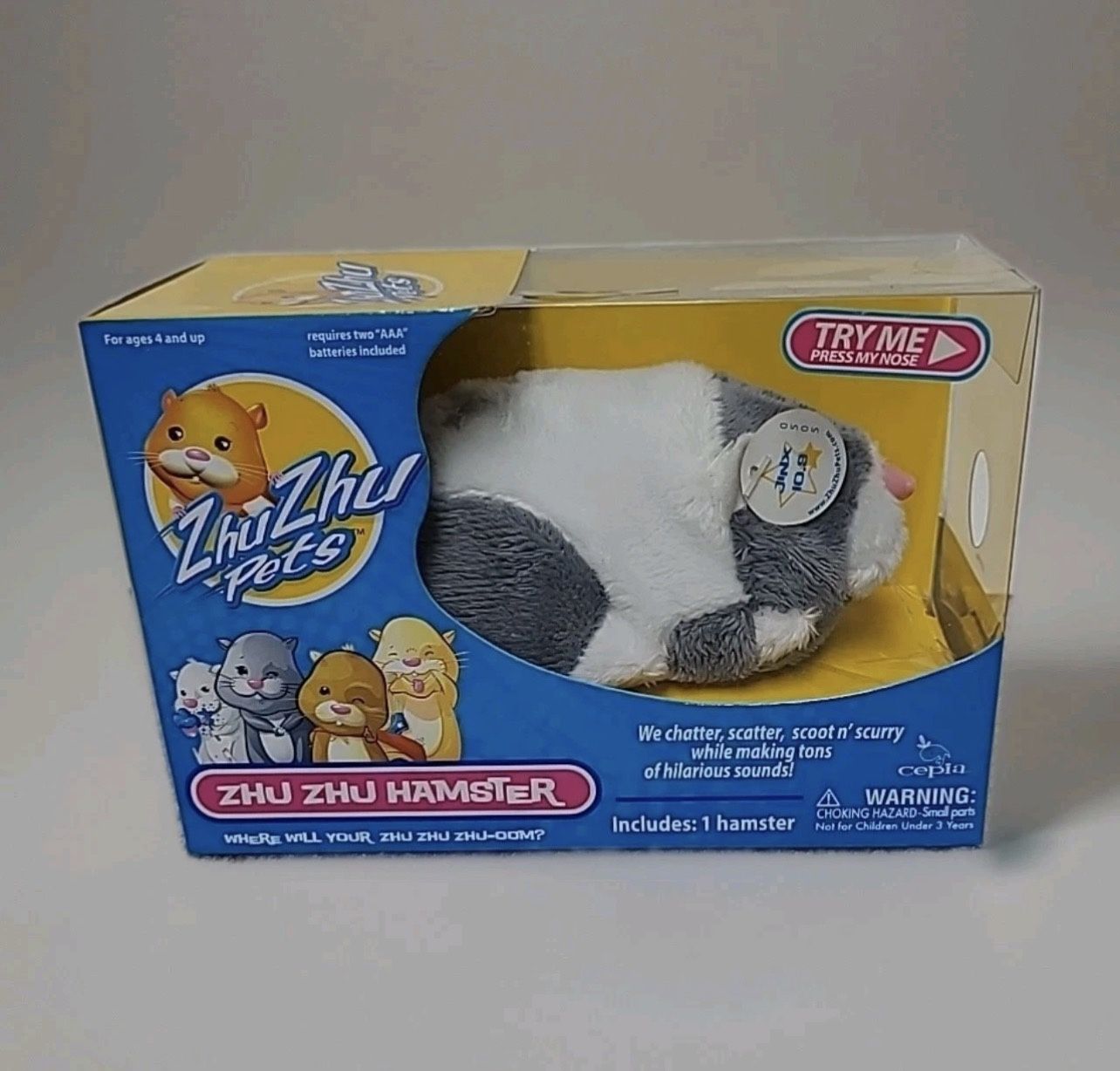 Zhu Zhu Pets Hamster w Motion & Sound JINX  #86107 NIB Working For Kids 4+ 2009