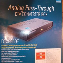 Analog Pass Through DTV Converter Box