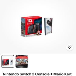 Nintendo Switch 2 Mario Kart World Bundle + Screen
