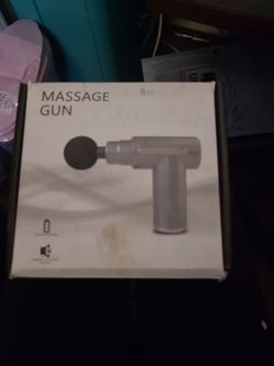 Massage gun with all attachments