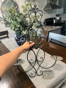 Metal decor sconce