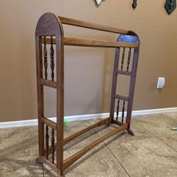 Antique Wood Quilt Rack