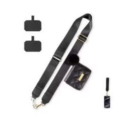 Strap Crossbody with Zipper Pouch, Elegant Clip and Go Phone Strap with Wallet