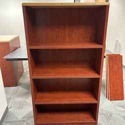 Beautiful Executive 4 Tier Adjustable Bookcase – Heavy Duty Quality Wood – Free Delivery