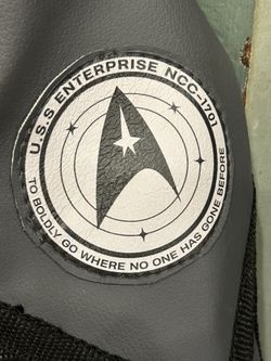 Star Trek strange New Worlds Grey Faux Leather Unisex Jacket