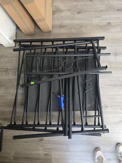 Twin size bed and frame