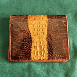 Real Crocodile Skin Wallet