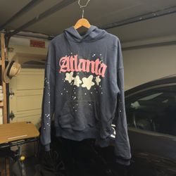 Sp5der Hoodie Purple (SIZE: LARGE)