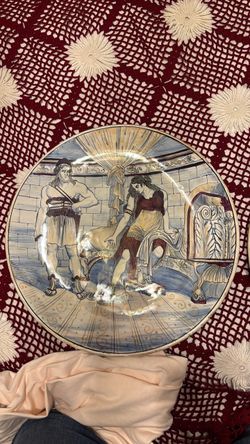 Greek Roman Large Ceramic Decorative Plates