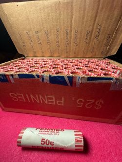Original Bank rolled Pennies Uncirculated 1(contact info removed)