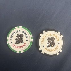 2025 US Open 125th Championship Golf Ballmarkers Oakmont, 2-Sided