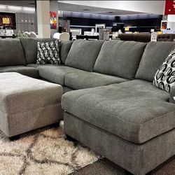 AP🎉 3 Piece Sectional Couch With Chaise// Financing & Delivery 
