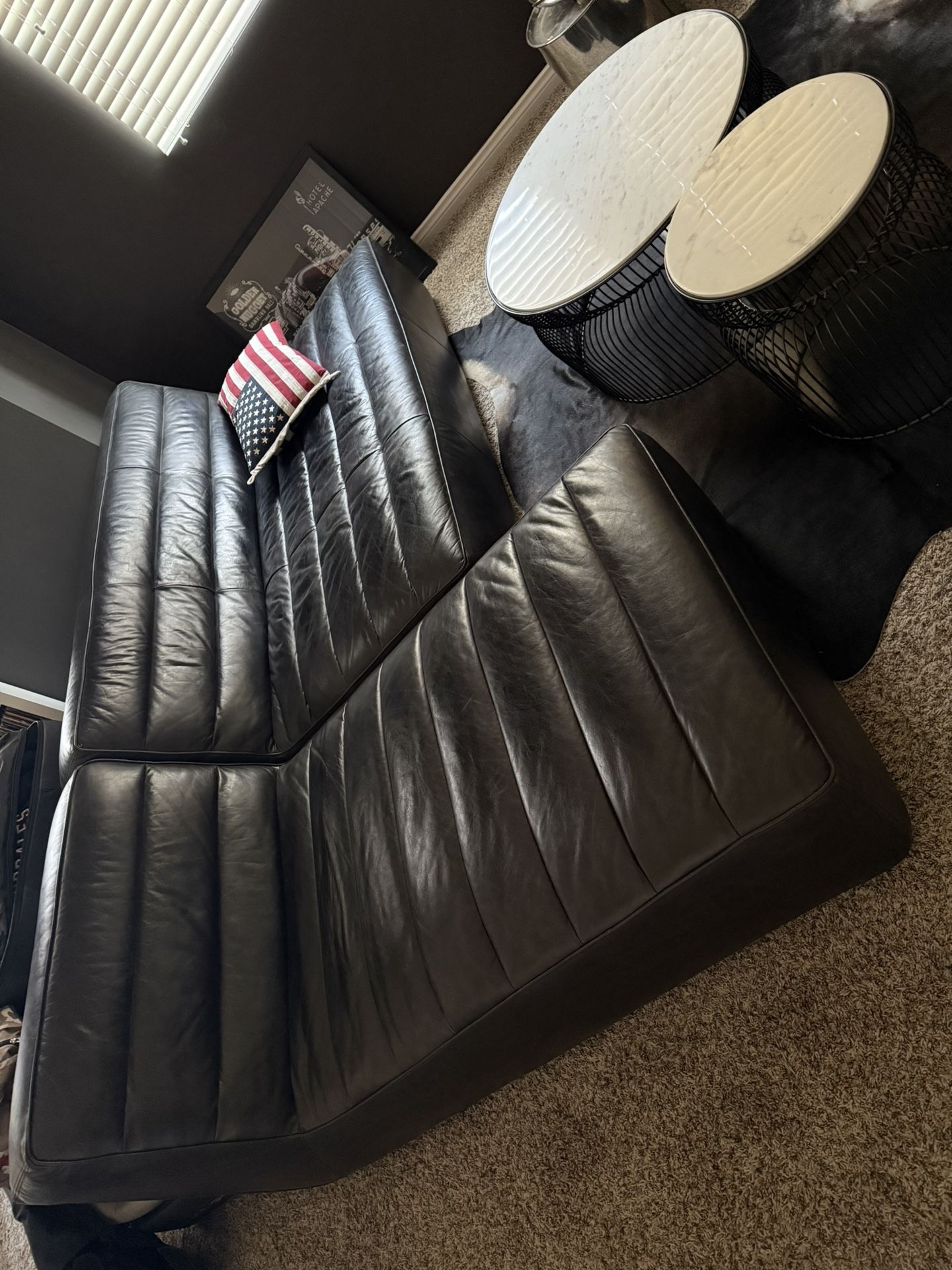 Timothy Oulton Shabby Sofa Black Price Lowered