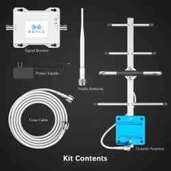 BEYLE Cell Phone Signal Booster for Home, 5G 4G LTE Band 13 Verizon Cell Phone Booster, Boost Data & Call, Verizon Cell Booster FCC Approved