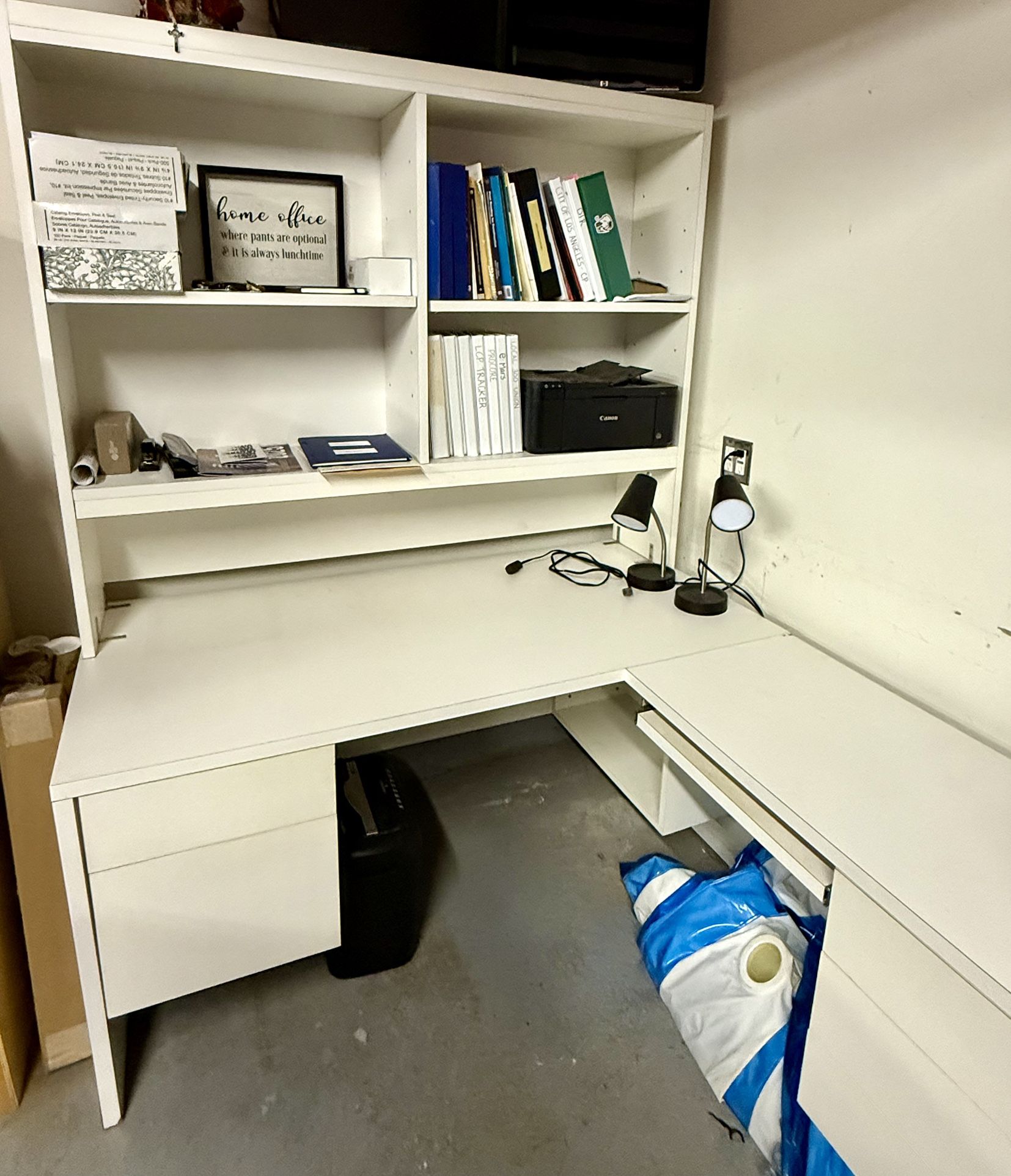White Office Desk