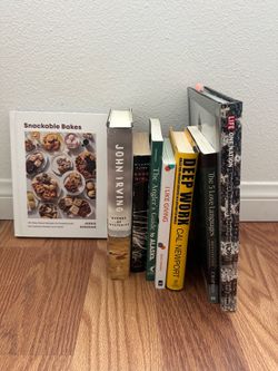 Books - Snackable bakes, deep work, gone girl etc