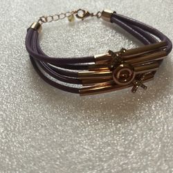 Purple XOX Stacked Bracelet