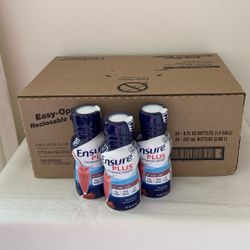 Ensure Plus Strawberry 8 Fl Oz Case Of 24 Bottles New