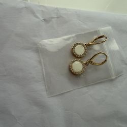 Dkny women dangling clover earrings 